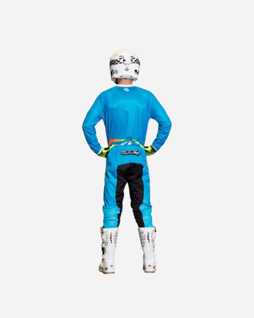 JT Racing C4 Rasta Jersey - Cyan Multi