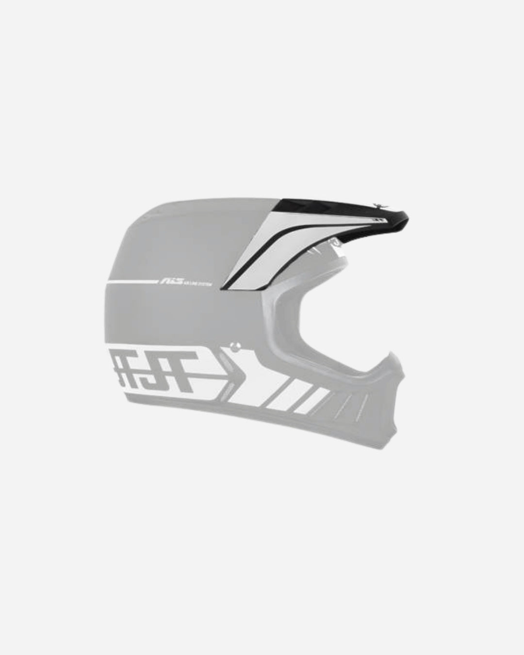 Visiera JT Racing ALS 2.0 - Nero/Bianco