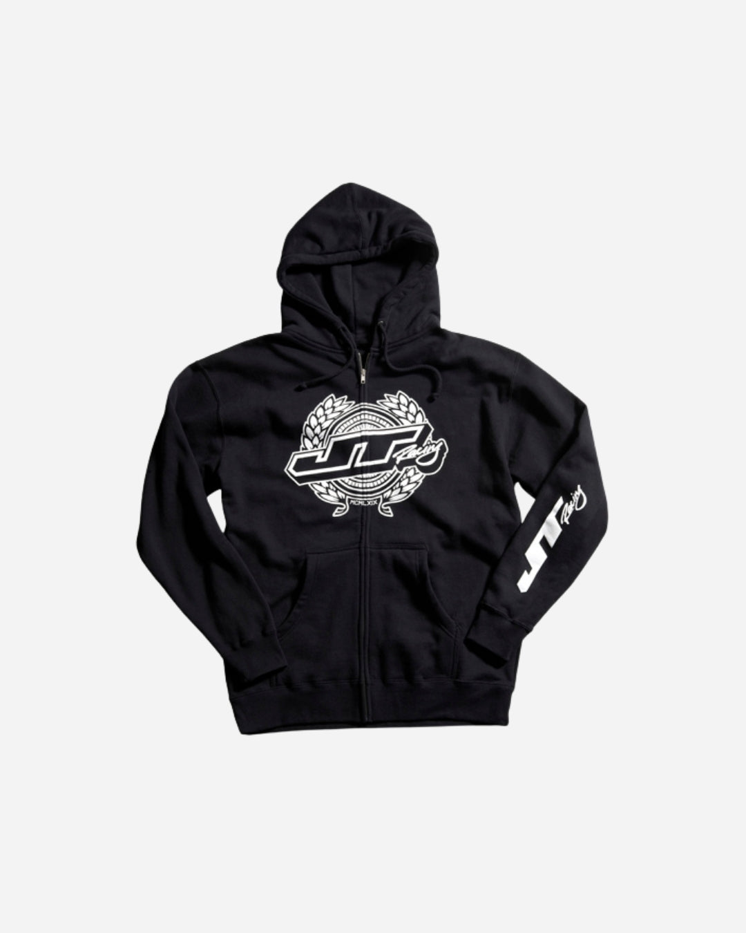 Sweat à capuche JT Racing Wreath - Noir