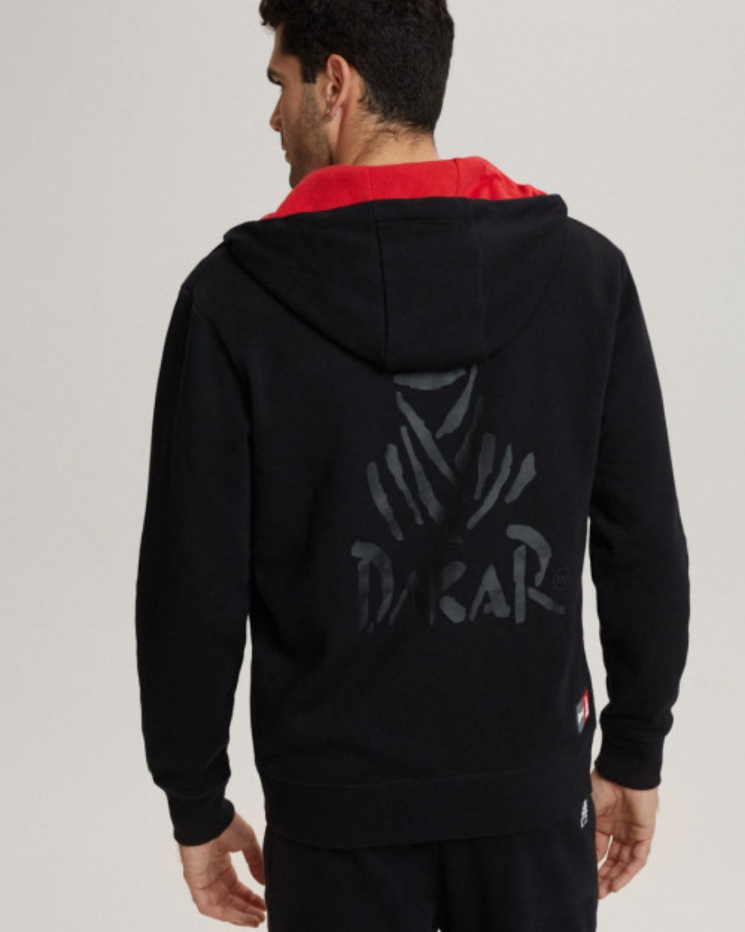 Sweat à capuche zippé Dakar Dirt 4 - Noir
