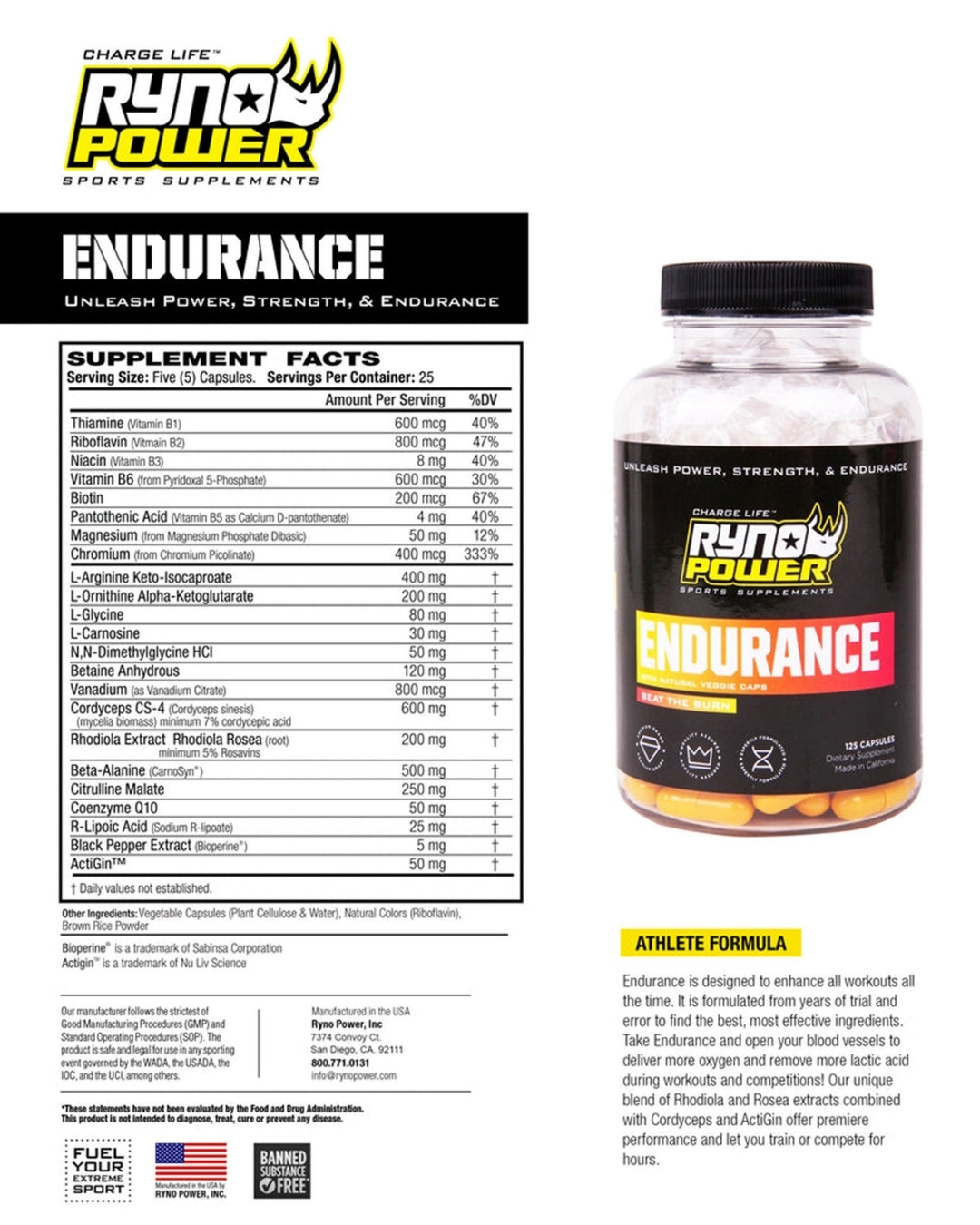 Complément Ryno Power Endurance