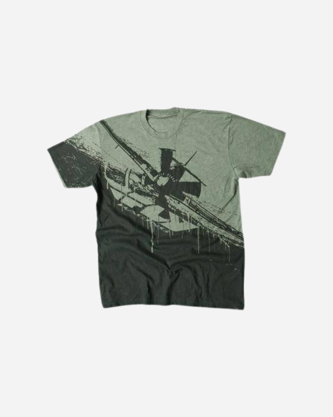 T-shirt Fly Racing Dogfight - Vert/Noir