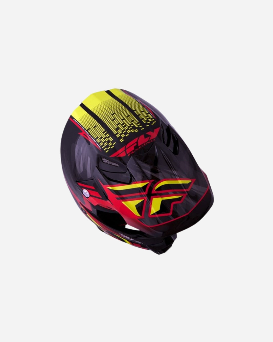 Casco Fly Racing F2 Carbon - Corto Nero/Rosso/Lime