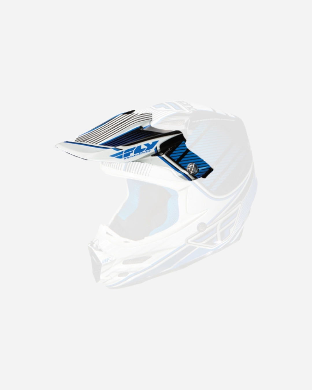Fly Racing F2 Visor - Teal/White/Black