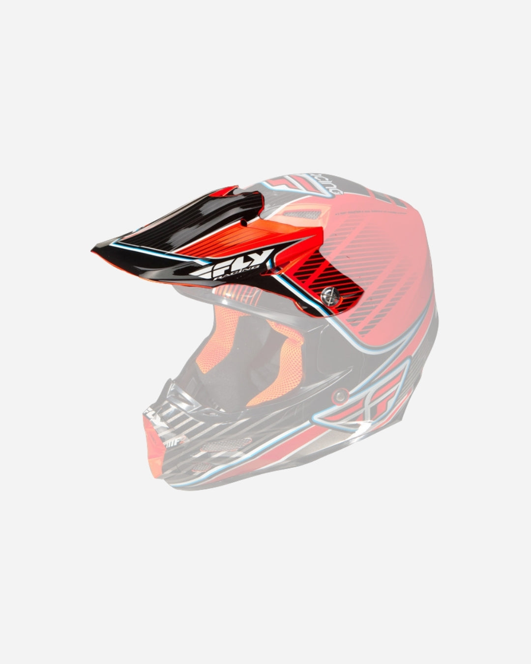 Fly Racing F2 Visor - Duck Orange/Black