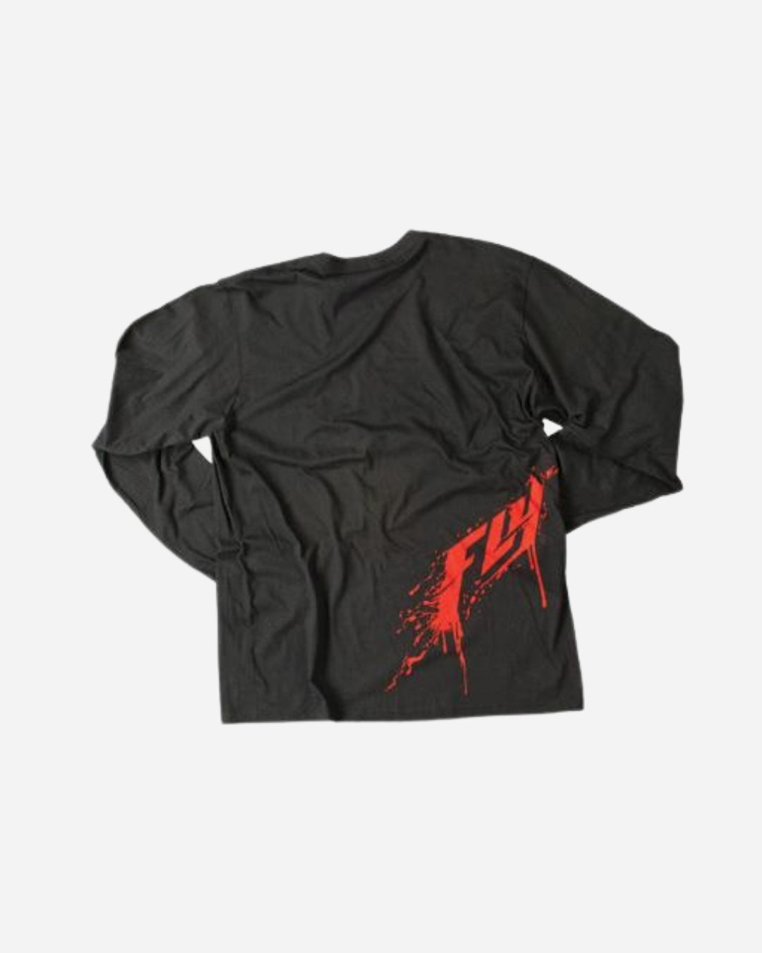 Fly Racing Inversion Langarm-T-Shirt – Schwarz/Rot