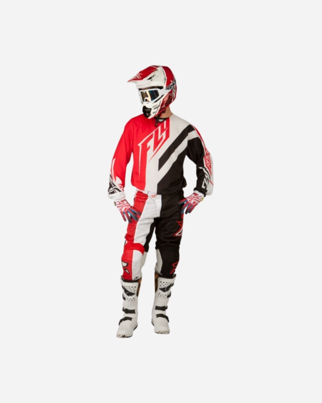 Maillot Fly Racing Kinetic Mesh - Rouge/Noir