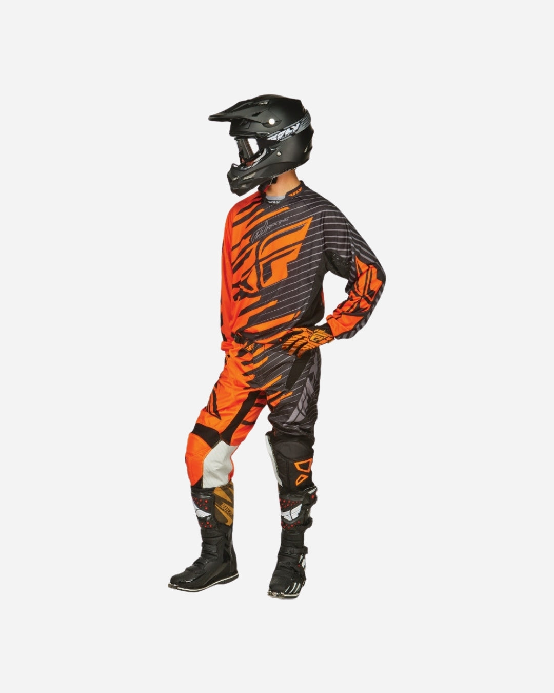 Maillot Fly Racing Kinetic Shock - Orange/Noir