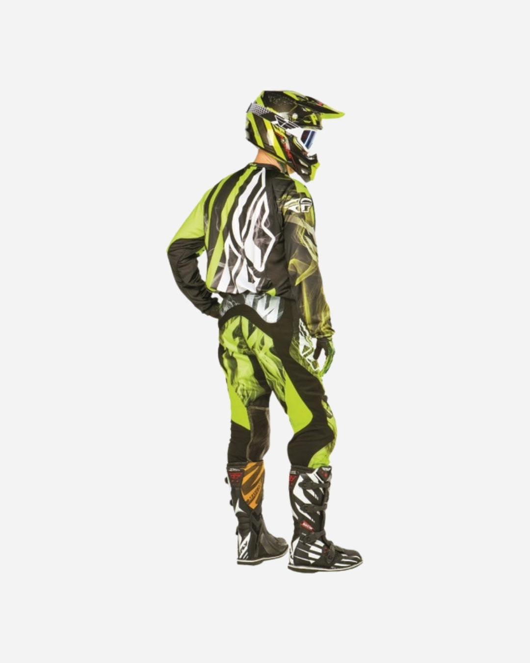 Maillot Fly Racing Lite Hydrogen - Noir/Hi-Vis