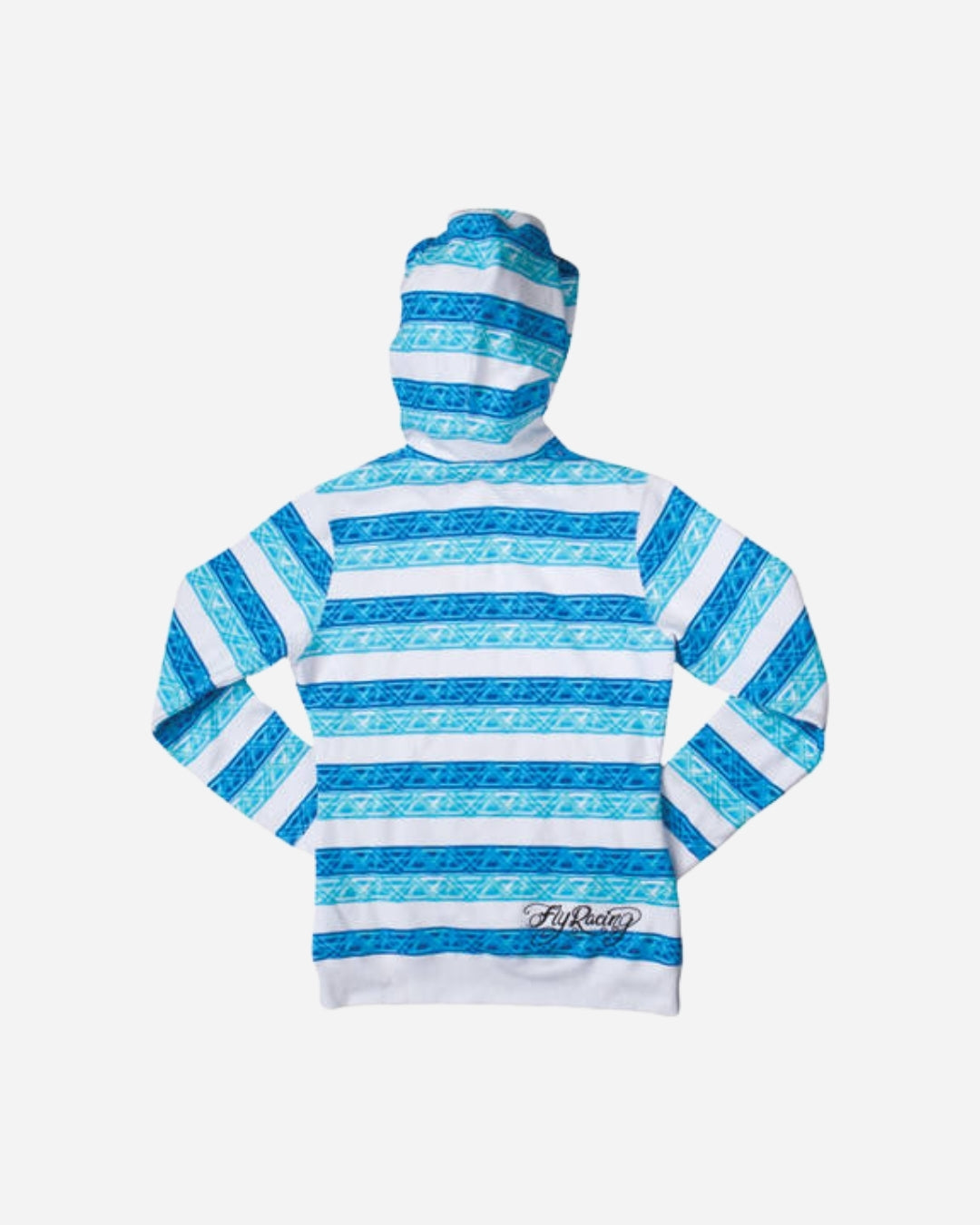 Sweat à capuche Fly Racing Maven - Blanc/Bleu