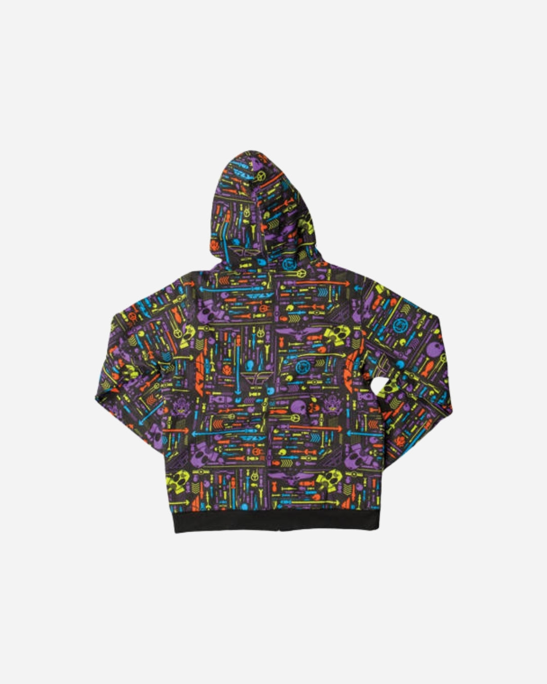 Felpa con cappuccio Fly Racing Reverse Wild - Nera