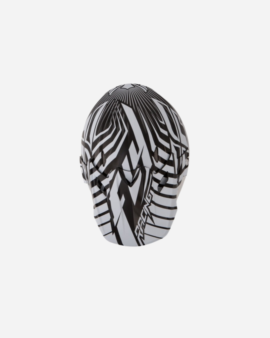 Fly Racing Three 4 Helm - Weiß/Schwarz