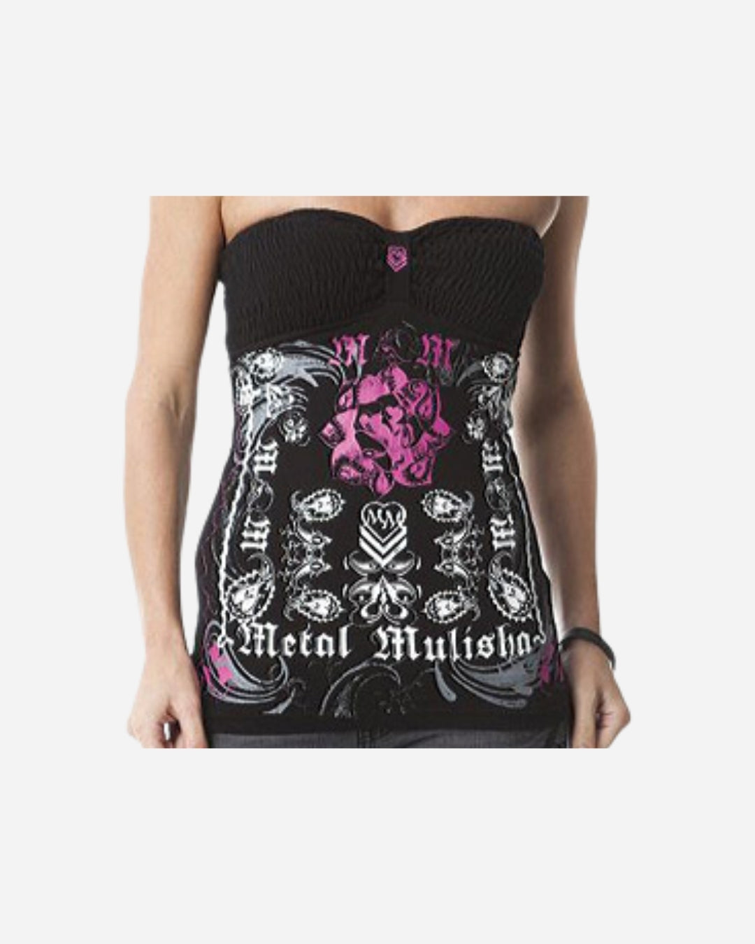 Top Femme Metal Mulisha Arrested - Noir