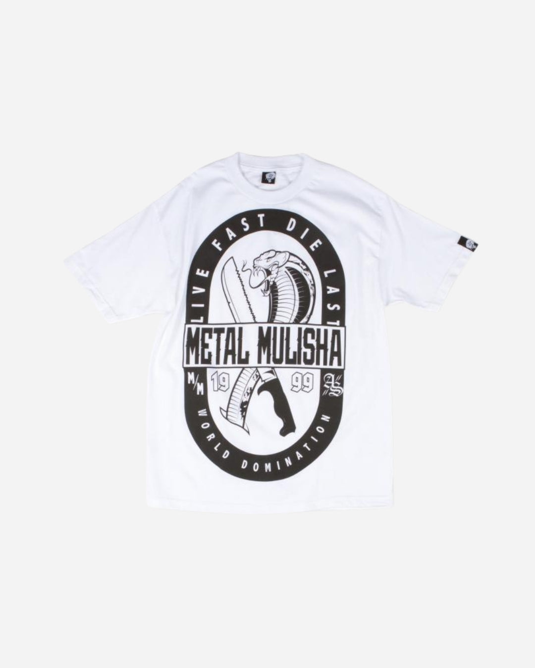 T-shirt Metal Mulisha Cut Throat - Blanc