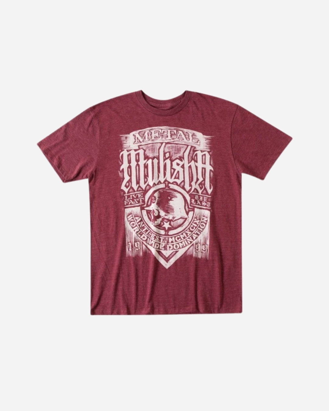 T-shirt Metal Mulisha Scratched - Bordeaux chiné