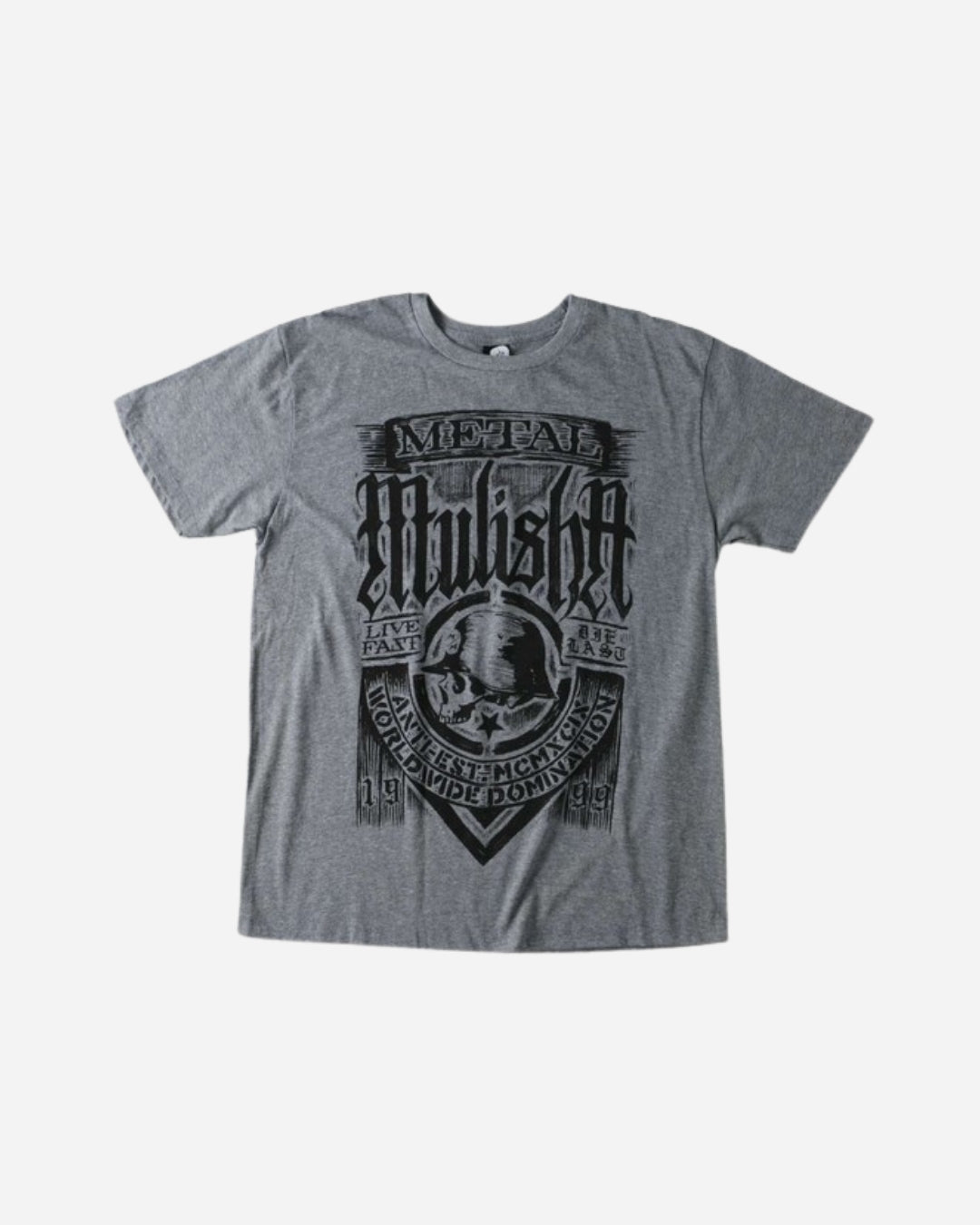 T-shirt Metal Mulisha Scratched - Gris chiné