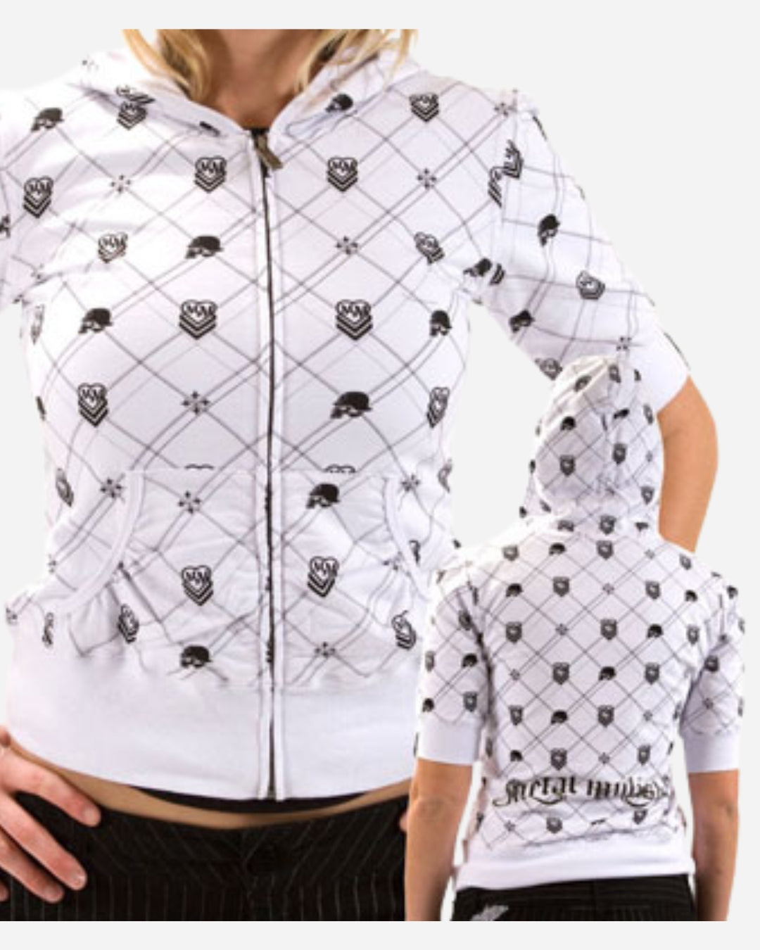 Damen-T-Shirt „Metal Mulisha“ mit kurzen Ärmeln – Schwarz