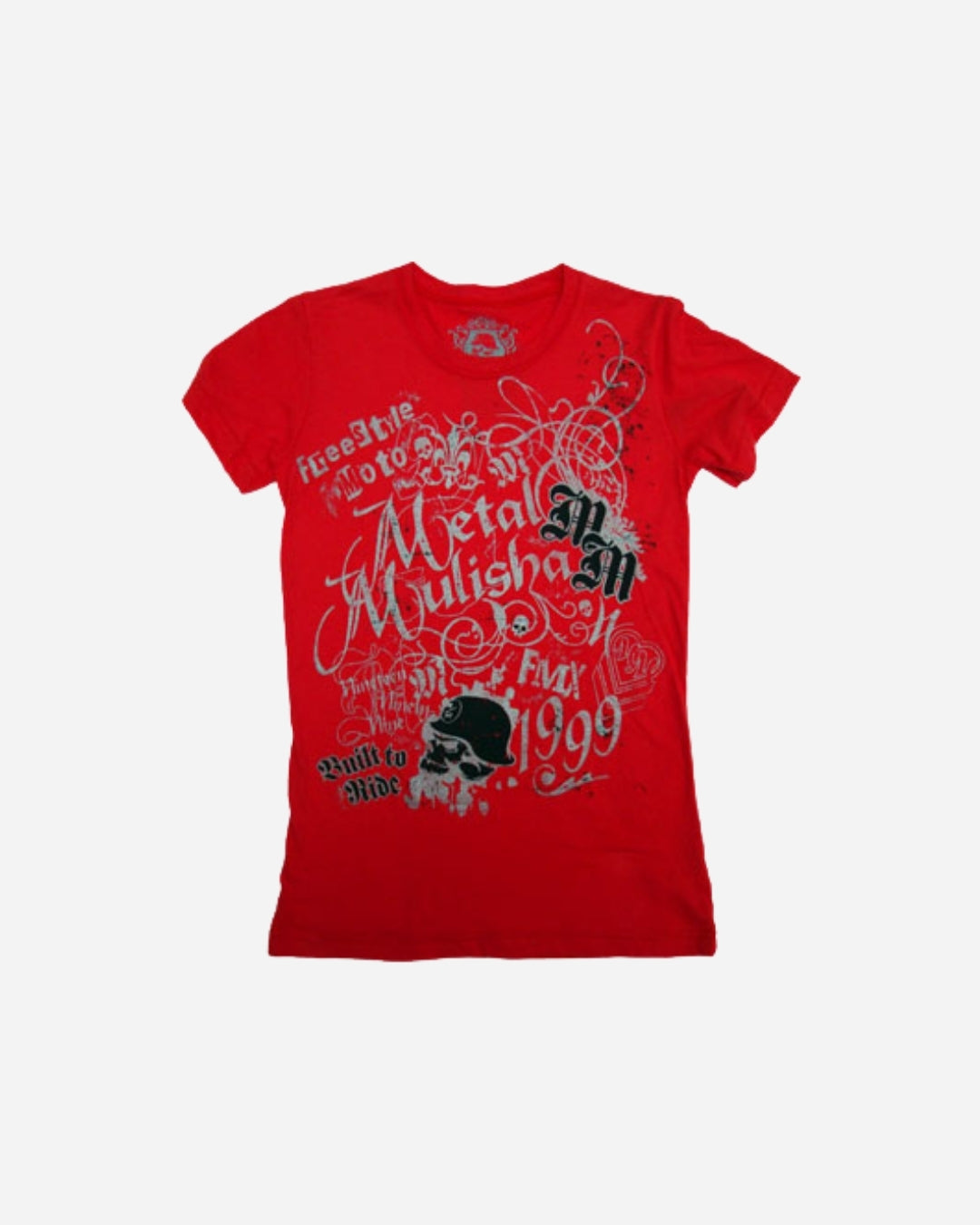T-shirt Femme Metal Mulisha Free Ride - Rouge