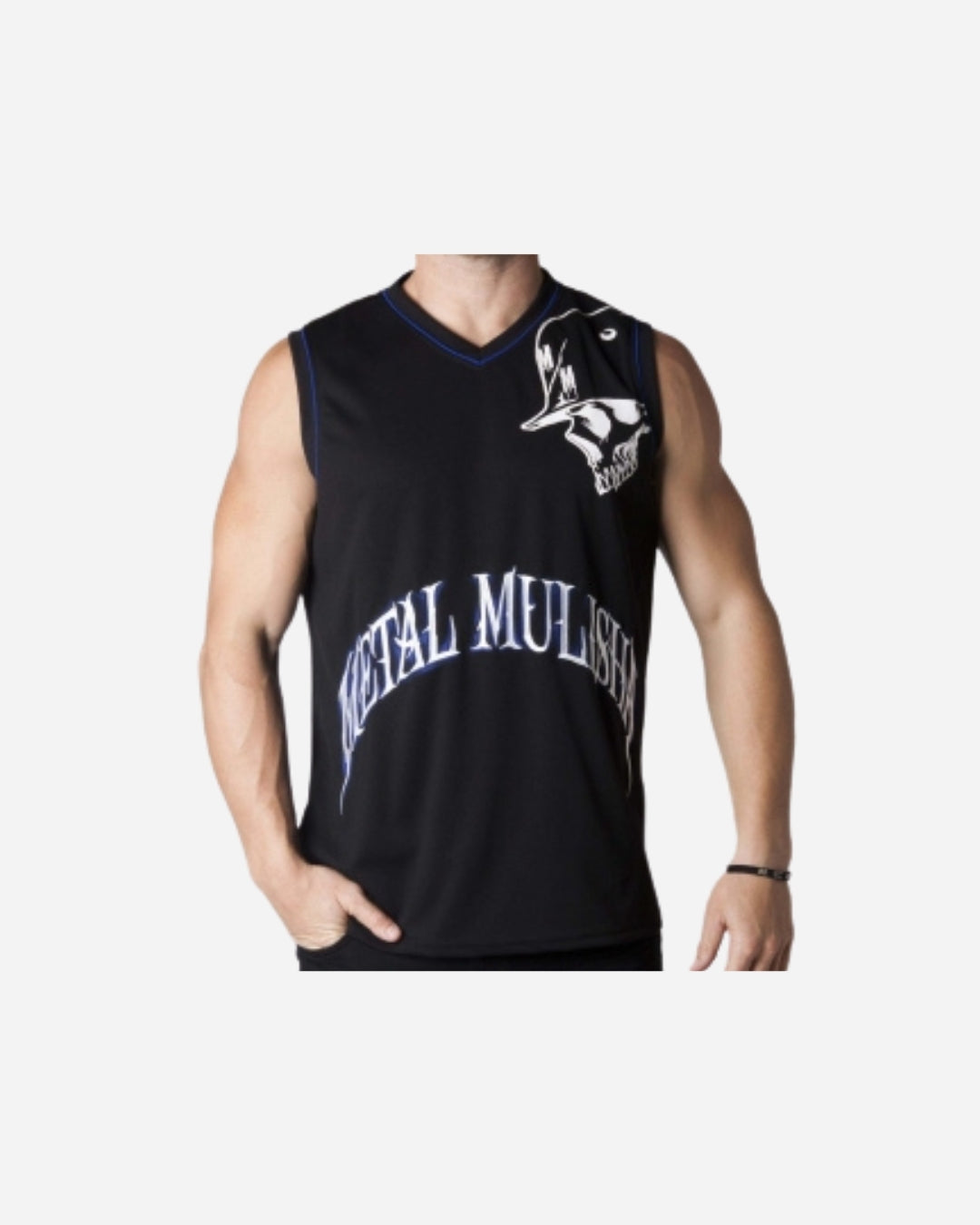 Metal Mulisha Valid Jersey Tank Top - Black/Blue