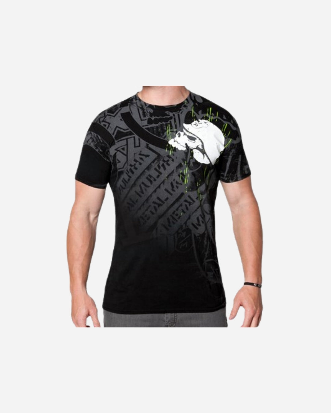 T-shirt Metal Mulisha Capture - Noir/Vert