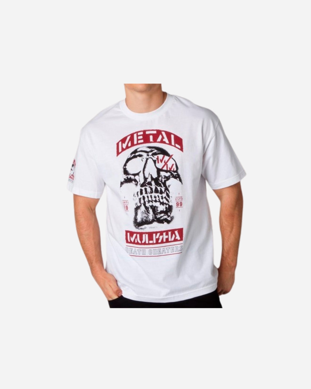 T-shirt Metal Mulisha Cheaters - Blanc