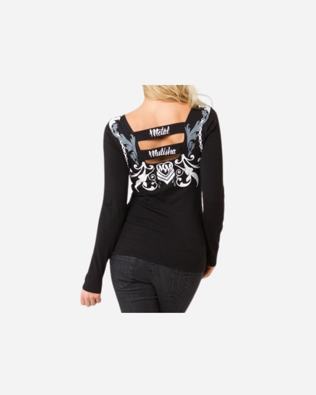 Women's Metal Mulisha Vanity Prone Long Sleeve T-Shirt - Black