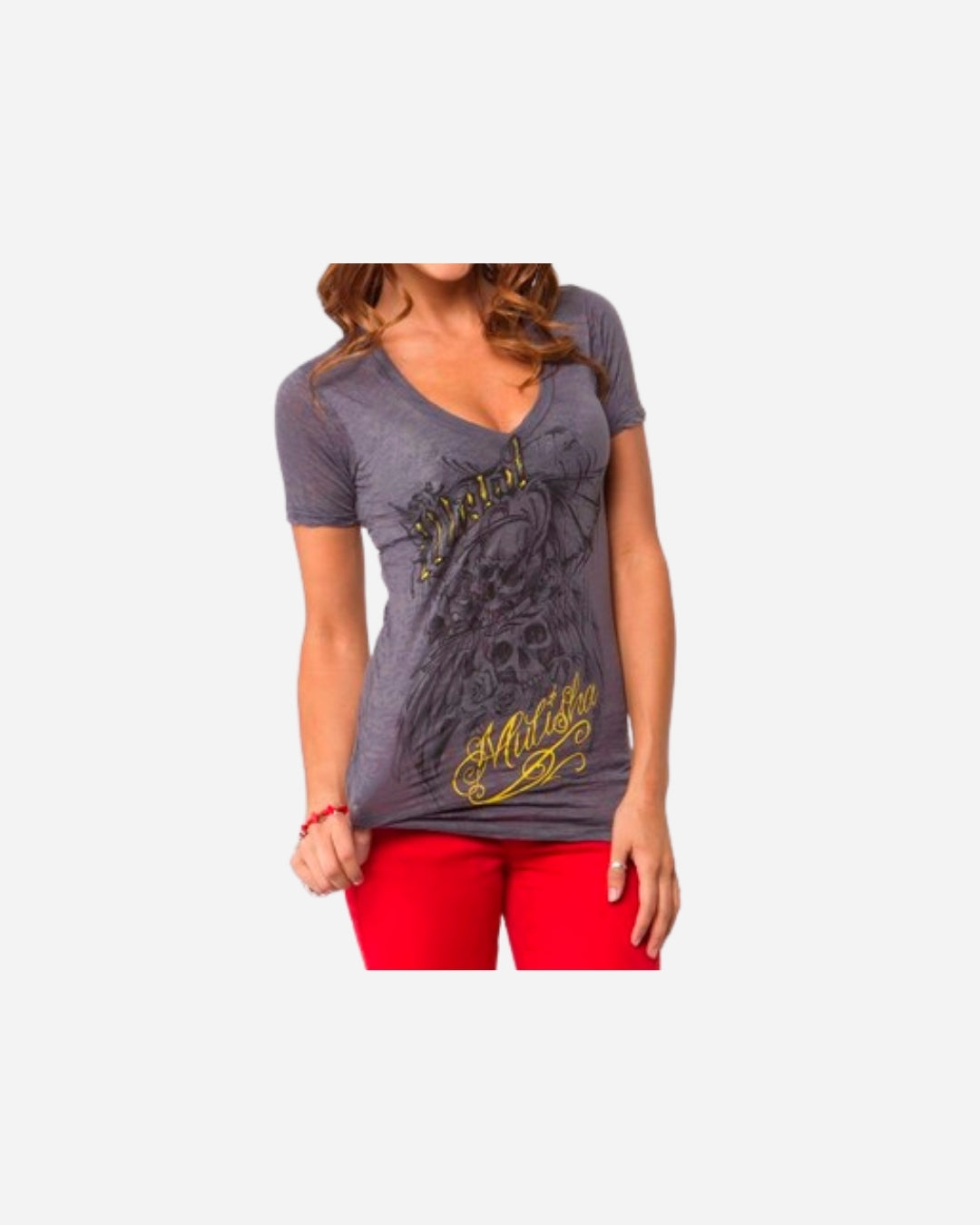 T-shirt Femme Metal Mulisha Clash - Anthracite