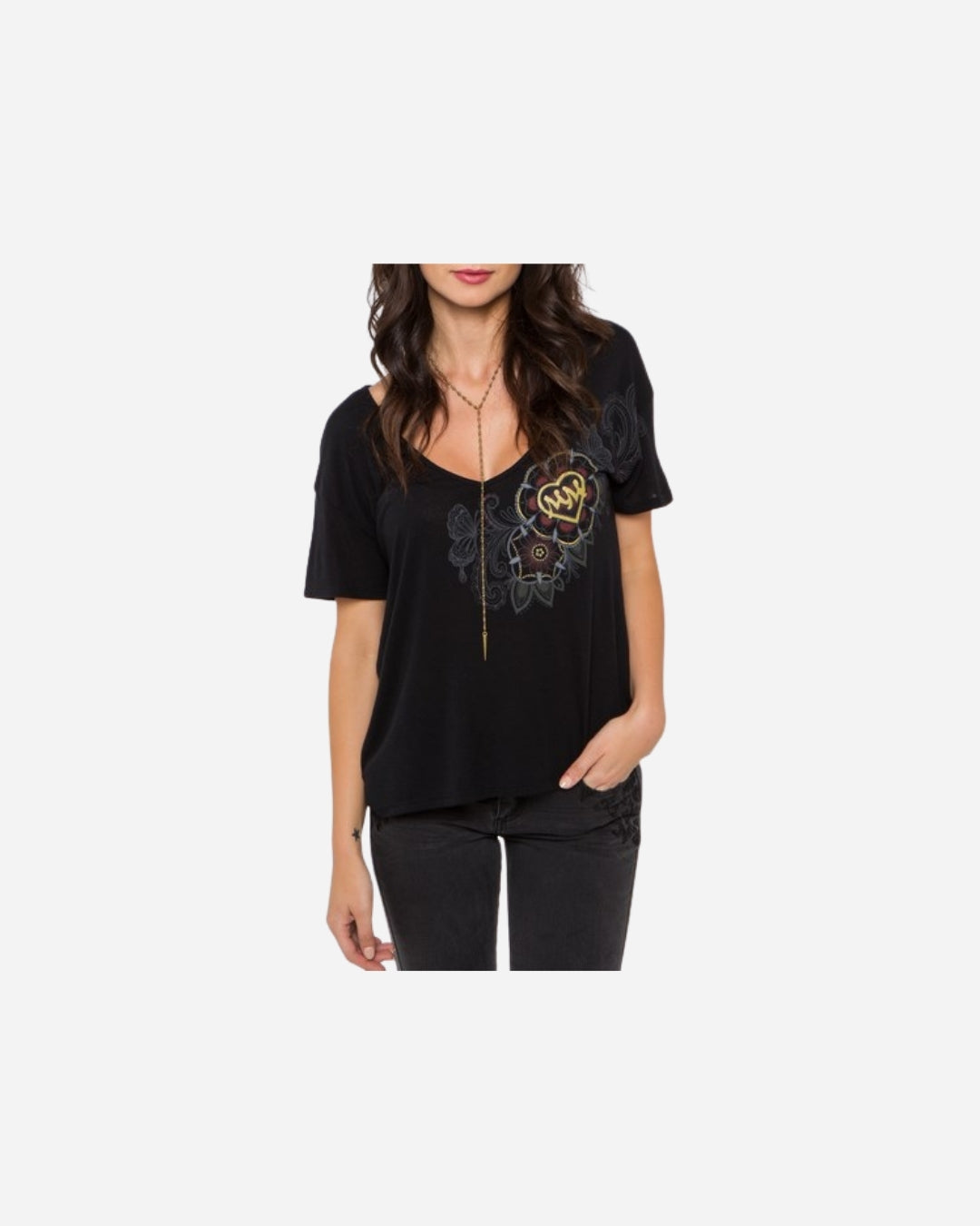 T-shirt Femme Metal Mulisha Dani G Mehndi - Noir