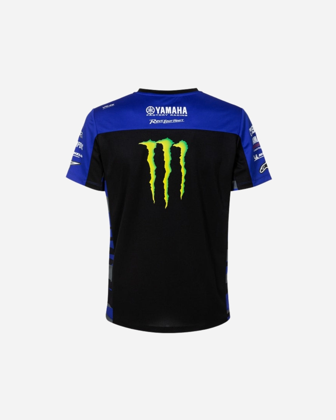 T-shirt VR46 Replica - Noir/Bleu