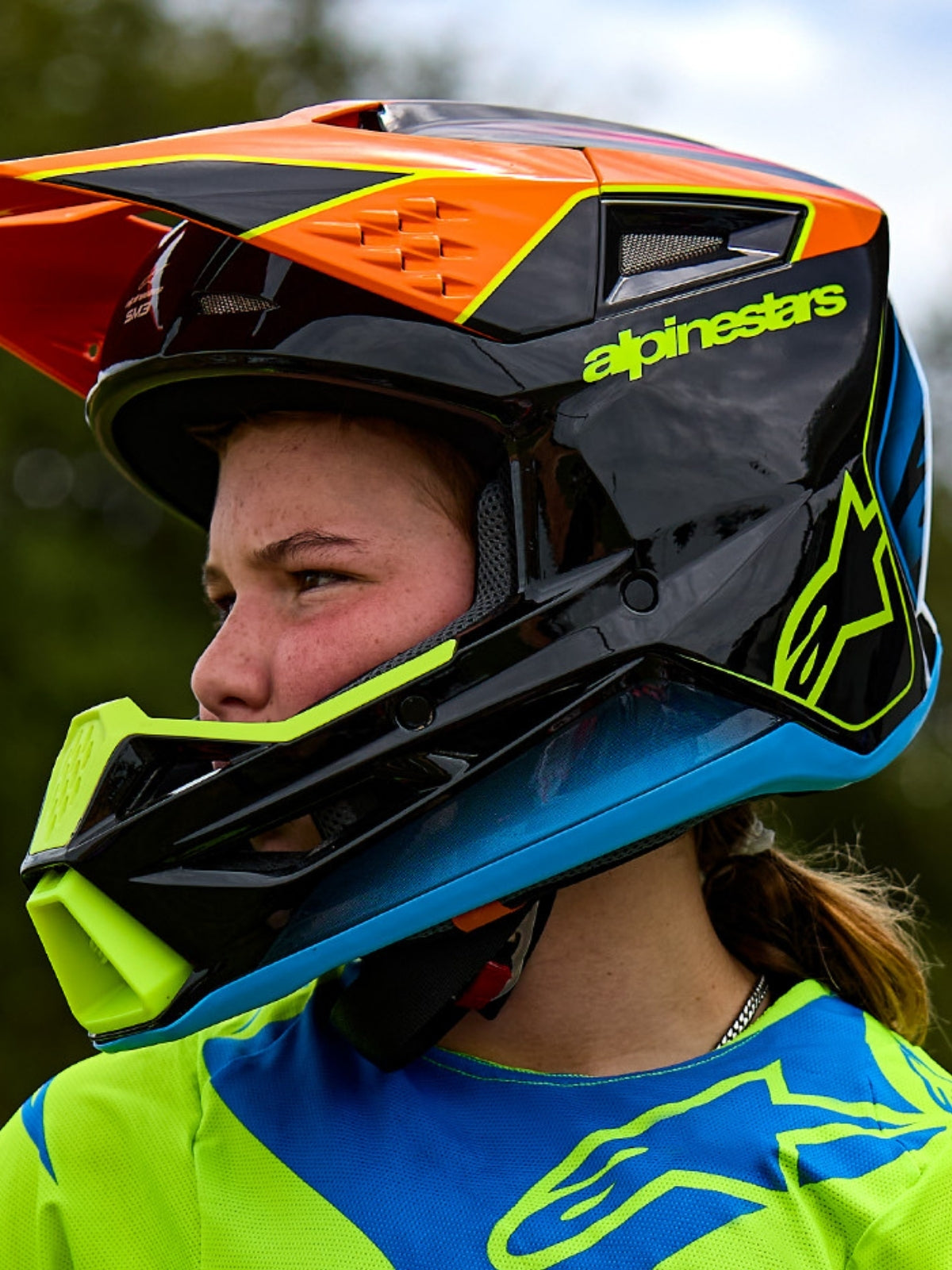 Collection de casques enfants pour motocross