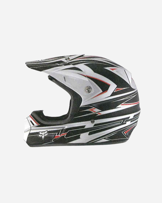Fox Racing V3 Race Helmet - Matte Silver