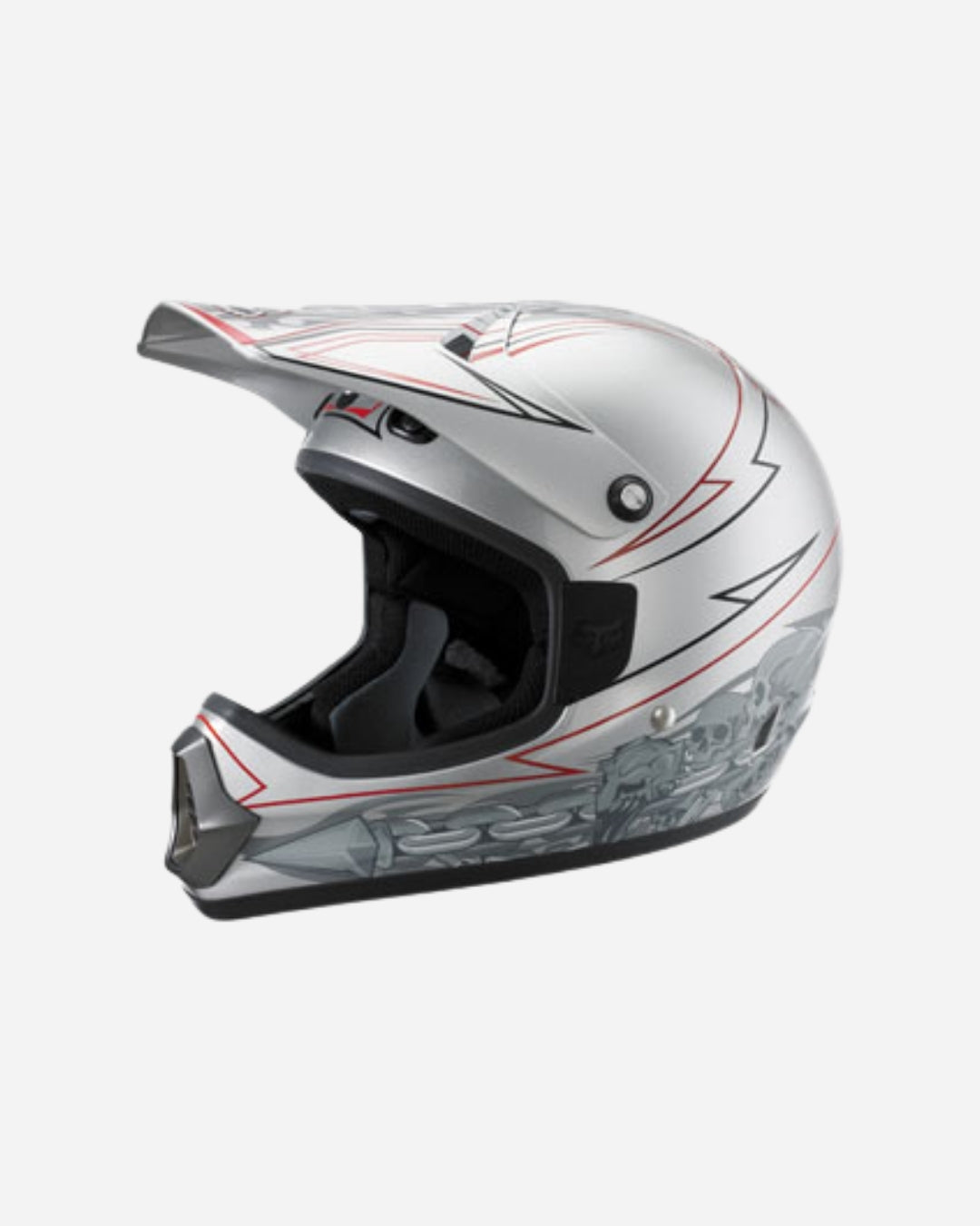 Fox Racing Tracer Helm – Silber
