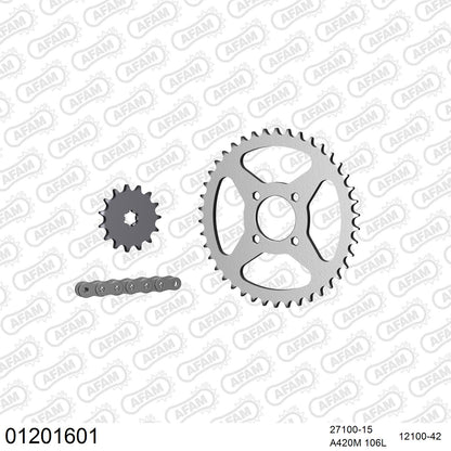 Pignon AFAM 27100 - 15 dents