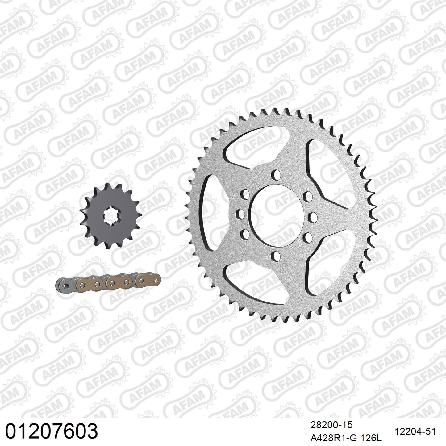 Pignon AFAM 28200 - 15 dents