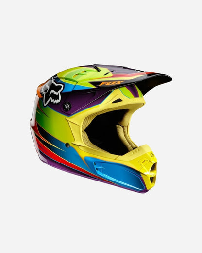 Fox Racing V2 Rennhelm – Grün/Blau