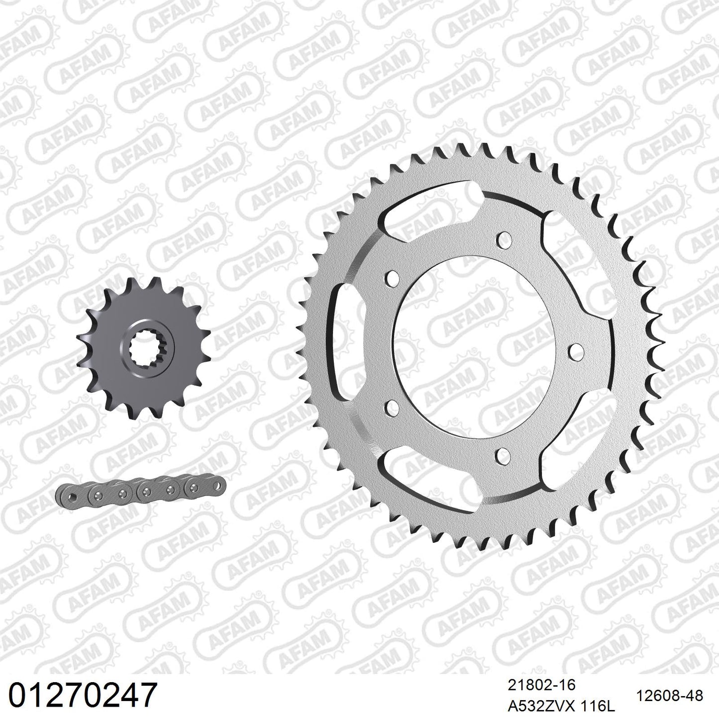 Pignon AFAM 21802 - 16 dents