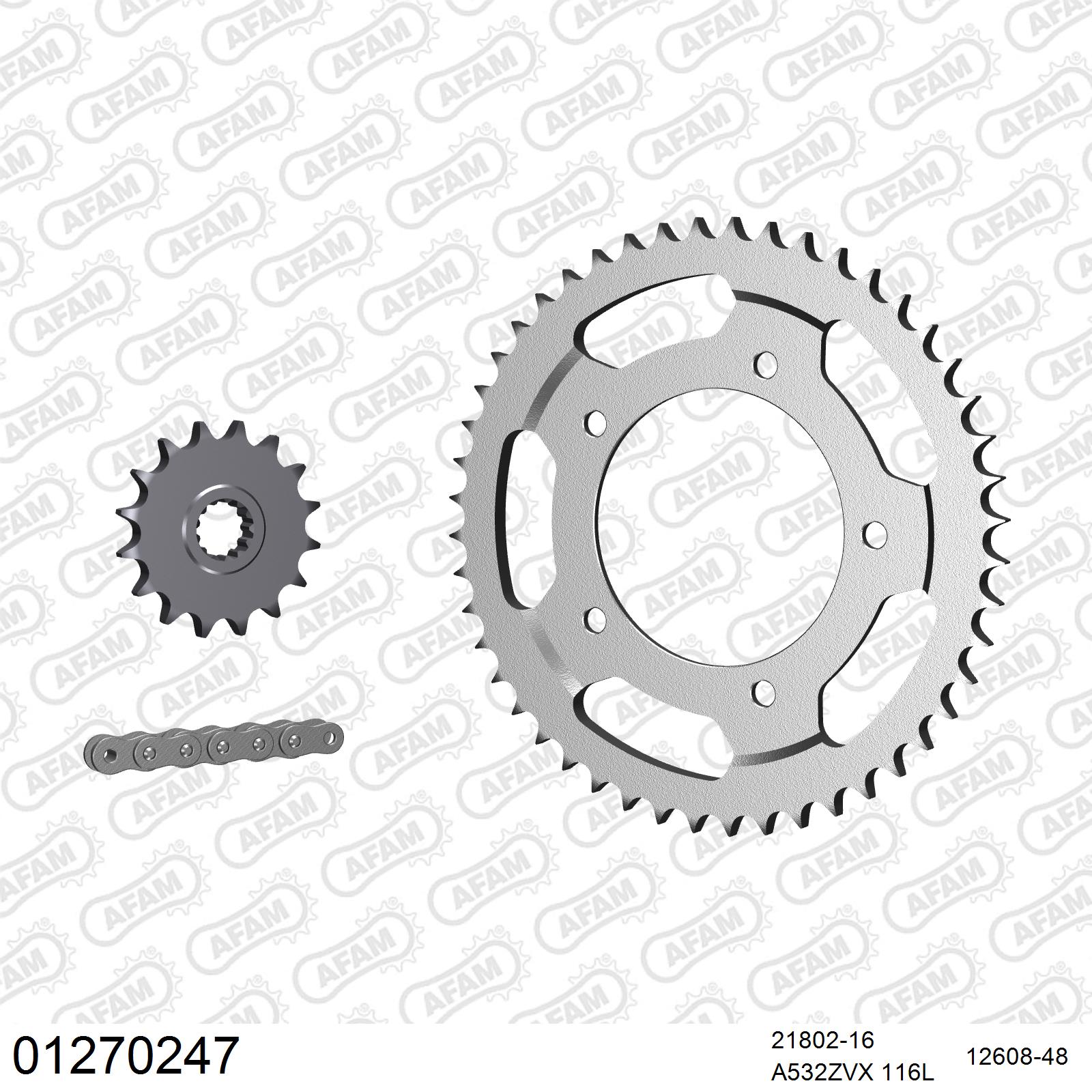 Pignon AFAM 21802 - 16 dents