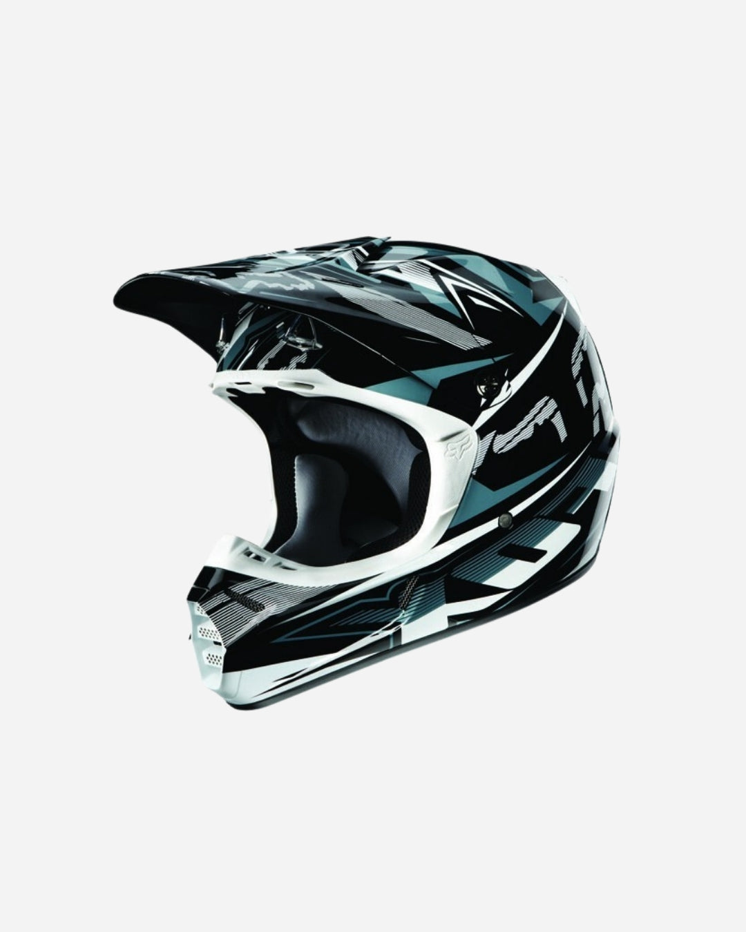 Casco Fox Racing V3 Speed ​​- Nero/Bianco