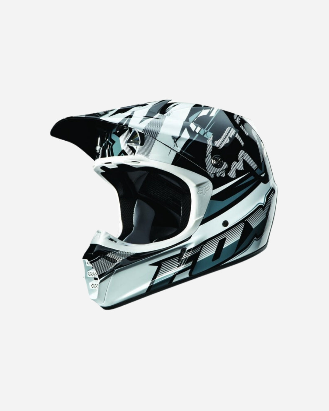 Casco Fox Racing V3 Speed ​​- Nero/Bianco