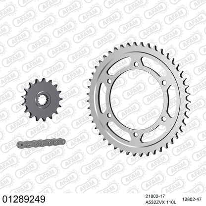 Pignon AFAM 21802 - 17 dents