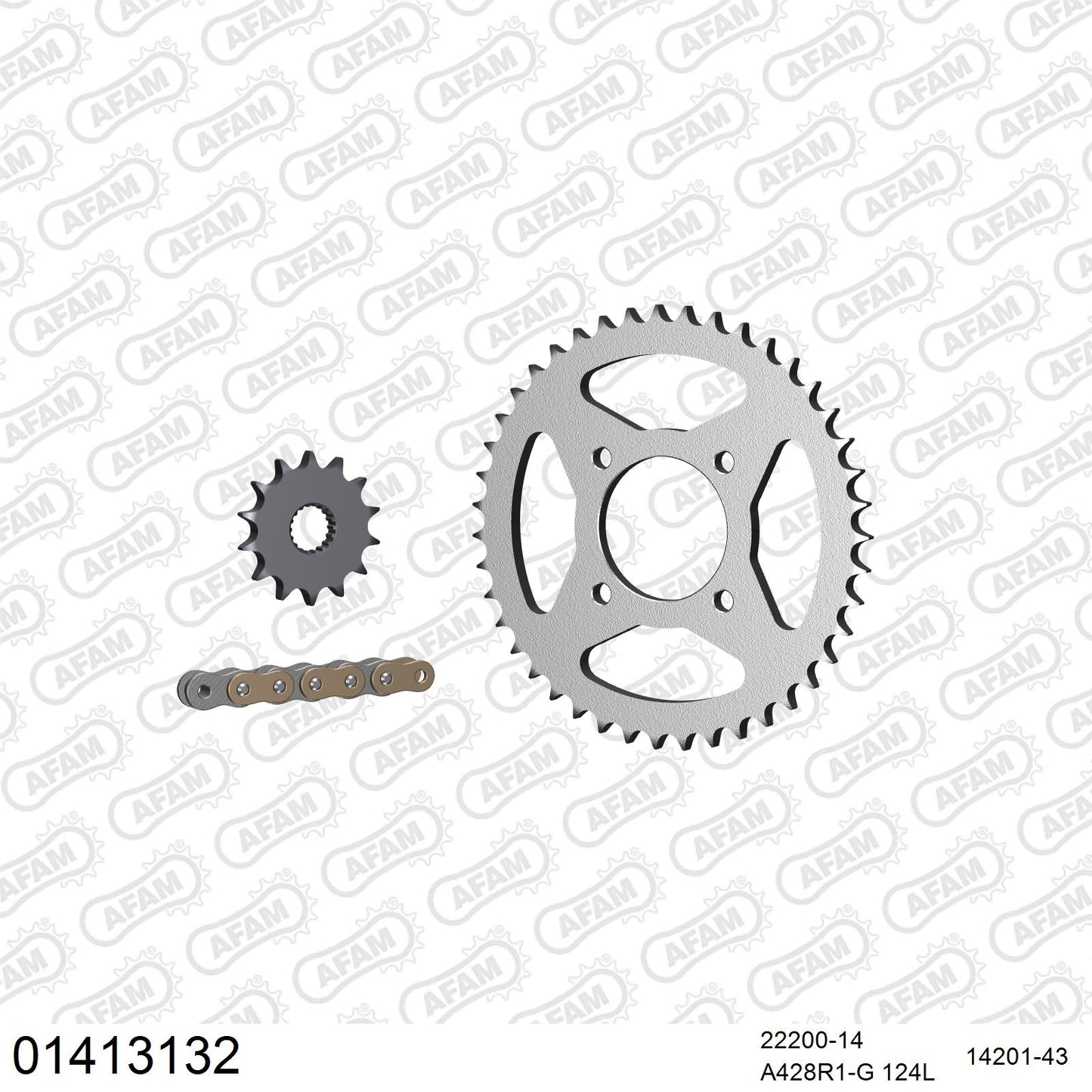 Pignon AFAM 22200 - 14 dents