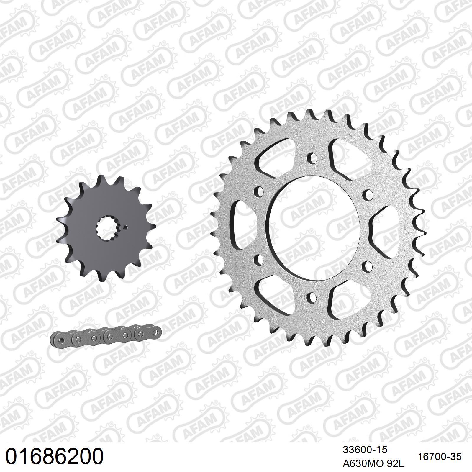 Pignon AFAM 33600 - 15 dents