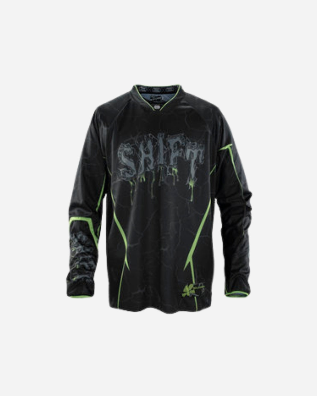 Maglia Shift Racing SQU SL - Nero/Verde
