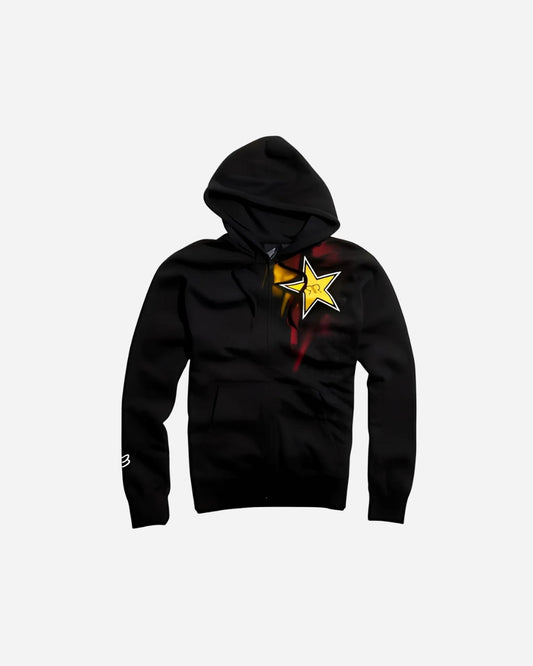 Sweat à capuche zippé Fox Racing Rockstar Faded - Noir