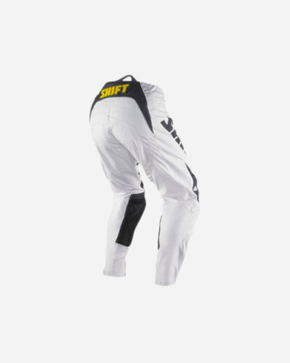 Shift Racing Replika-Hose – Weiß/Gelb