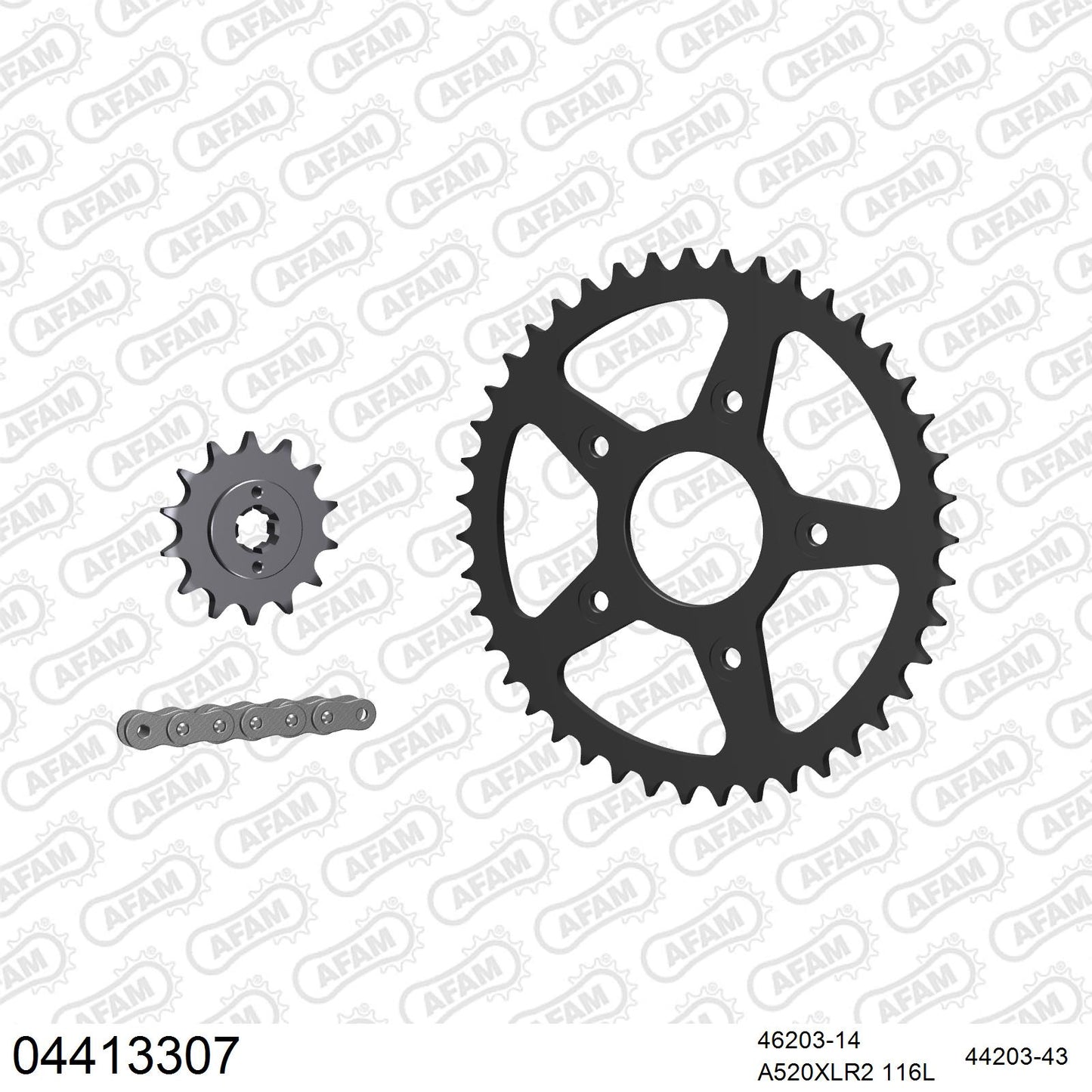 Pignon AFAM 46203 - 14 dents