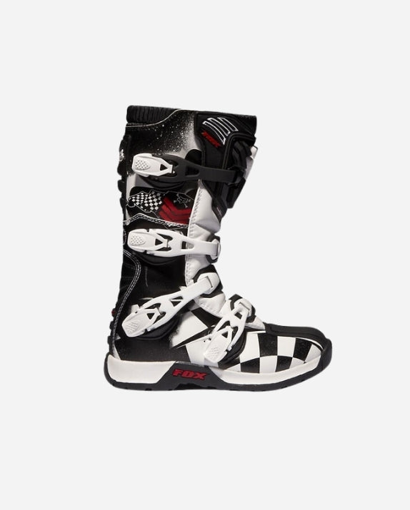 Bottes Fox Racing Comp 5 Enfant - Blanc/Noir