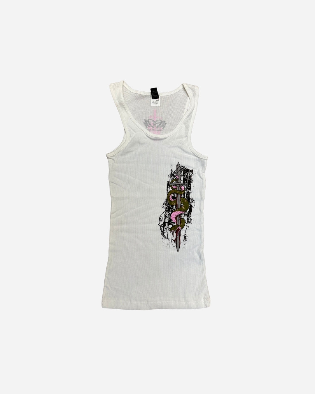 Damen Tanktop Metal Mulisha Rattler - Weiss