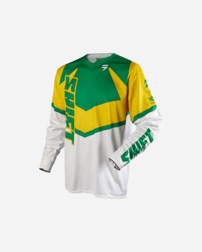 Maillot Shift Racing Faction MXON - Vert/Jaune