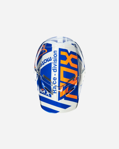 Casque Fox Racing V4 Intake - Bleu/Blanc